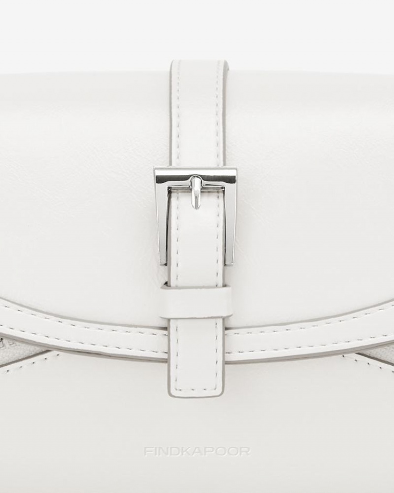 Women's Find Kapoor Becky Bag 21 Tote Shoulder Bags White | NFG1310YN