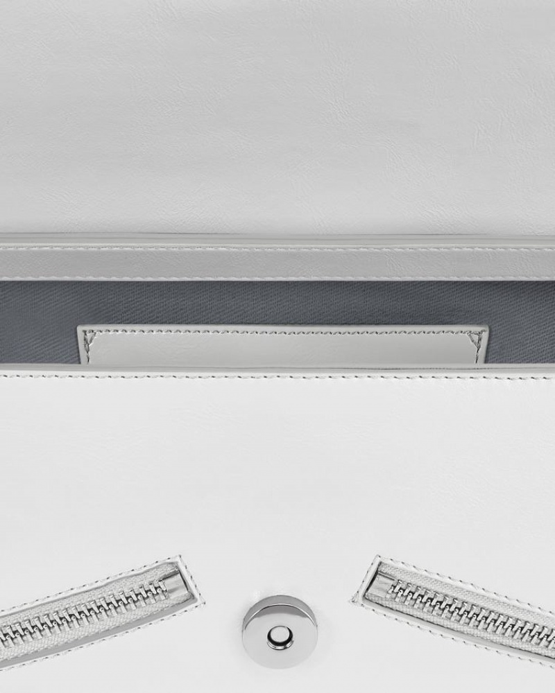 Women's Find Kapoor Becky Bag 21 Tote Shoulder Bags White | NFG1310YN