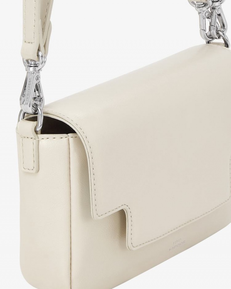 Women's Find Kapoor Lia Bag 19 Crinkled Tote Crossbody Bags White | YXX8170AW