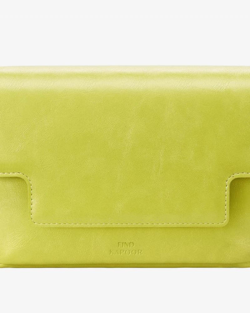 Women's Find Kapoor Lia Bag 19 Crinkled Tote Crossbody Bags Light Green | QNZ194RF