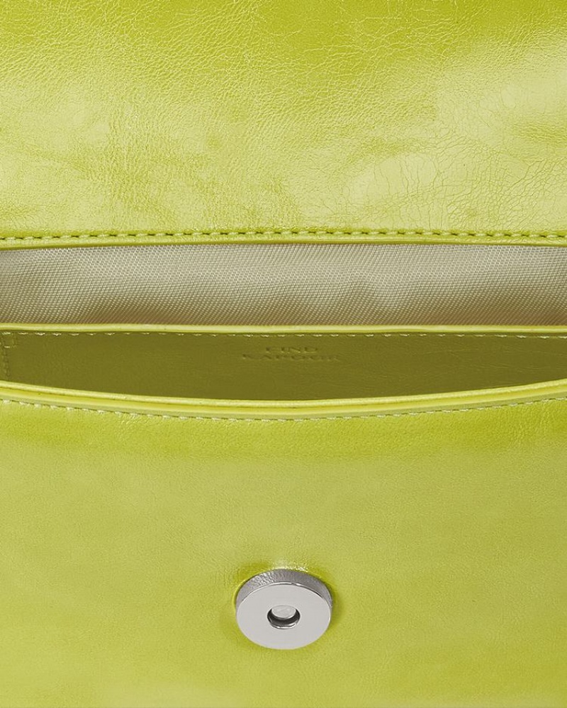 Women's Find Kapoor Lia Bag 19 Crinkled Tote Crossbody Bags Light Green | QNZ194RF