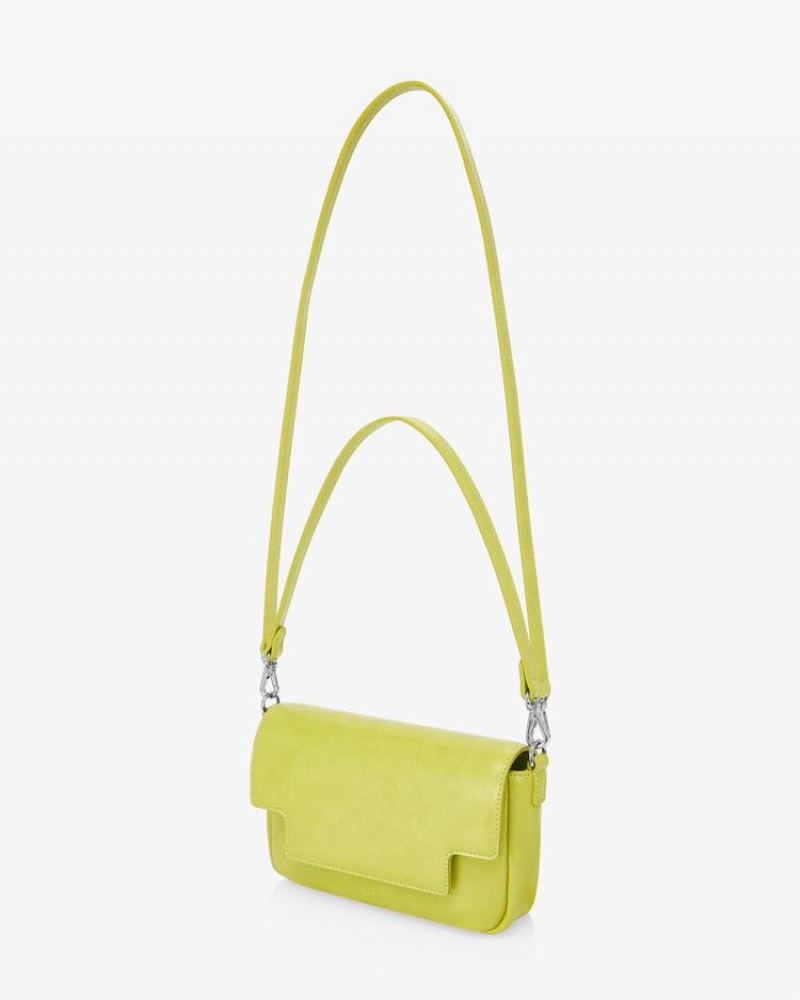 Women's Find Kapoor Lia Bag 19 Crinkled Tote Crossbody Bags Light Green | QNZ194RF