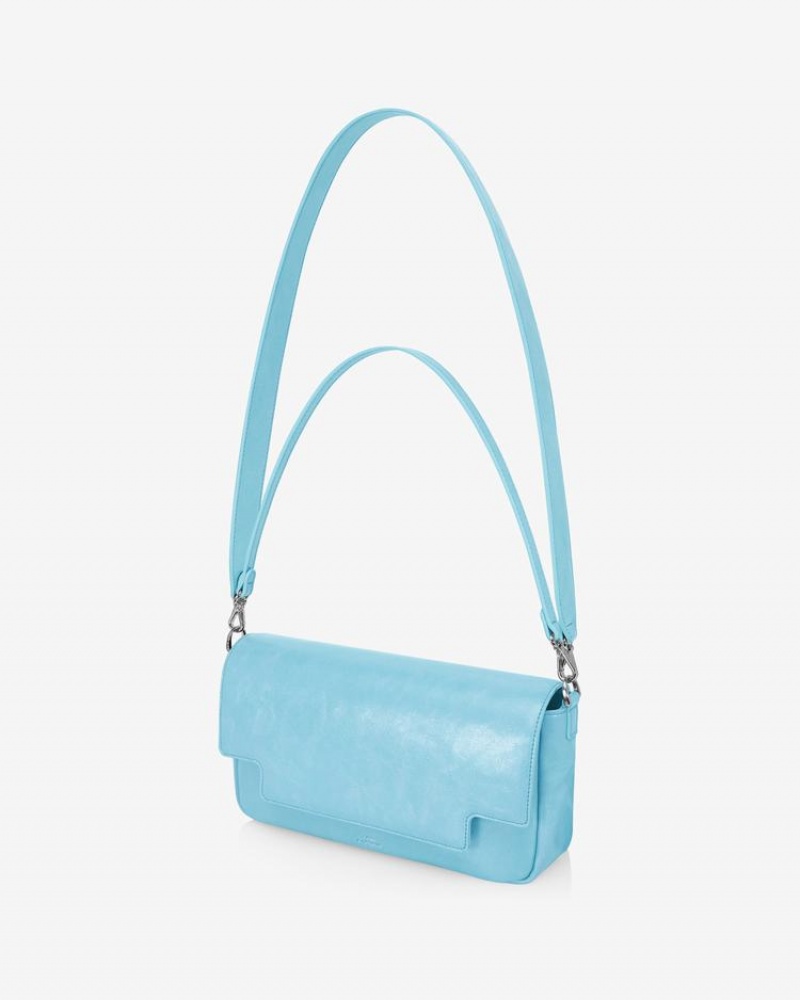 Women's Find Kapoor Lia Bag 27 Crinkled Tote Crossbody Bags Blue | XVR6931QH