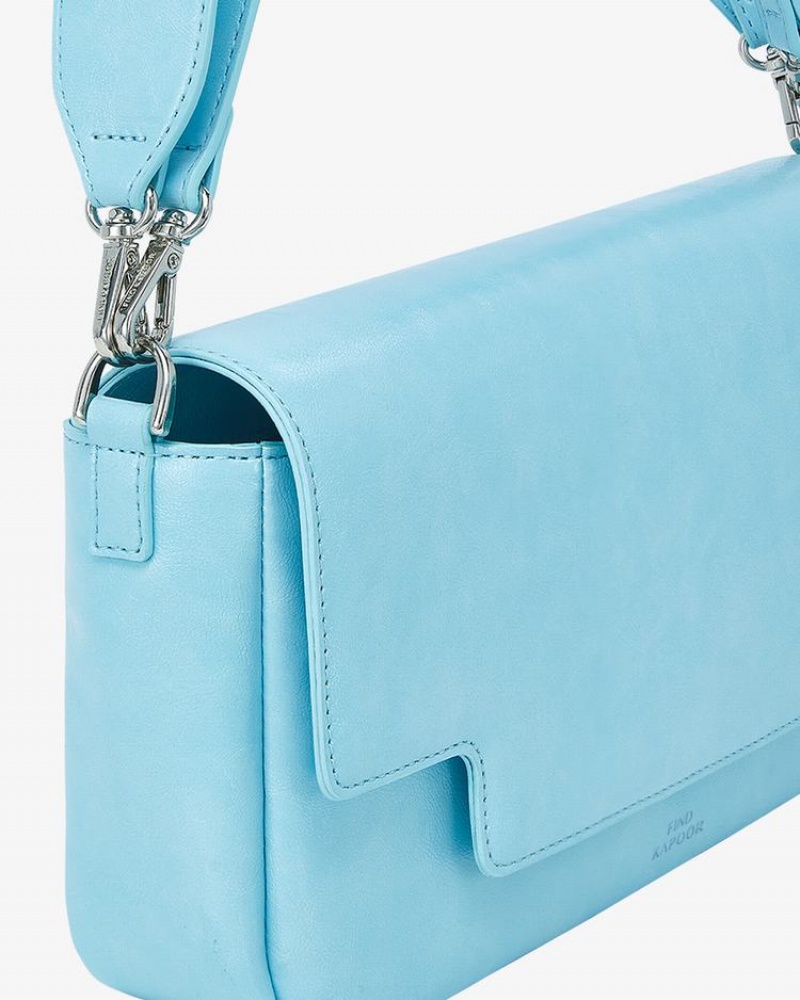 Women's Find Kapoor Lia Bag 27 Crinkled Tote Crossbody Bags Blue | XVR6931QH