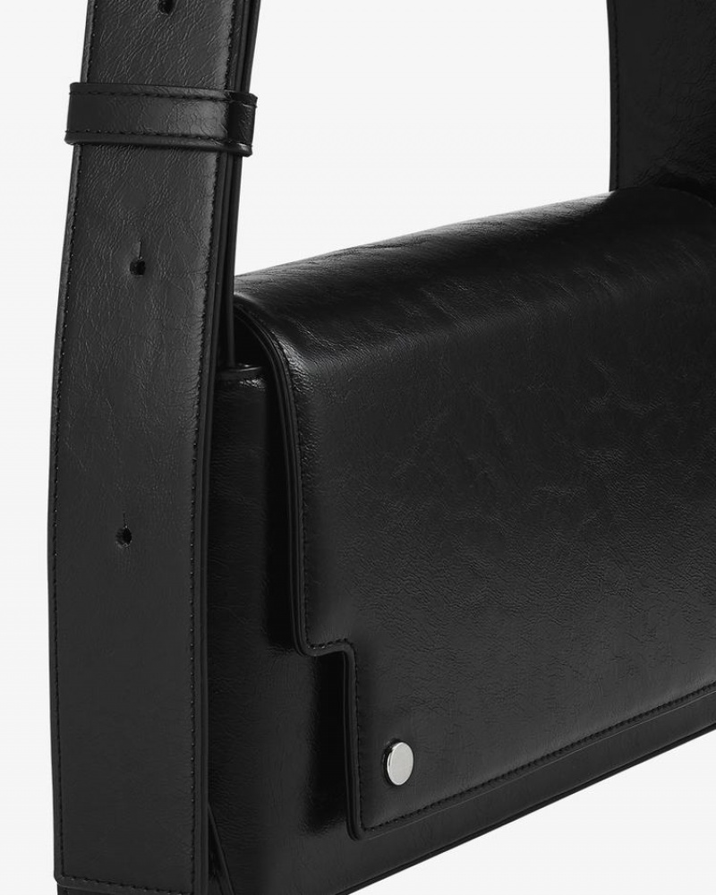 Women's Find Kapoor Marc Bag 26 Crinkled Tote Crossbody Bags Black | BEN8892IR