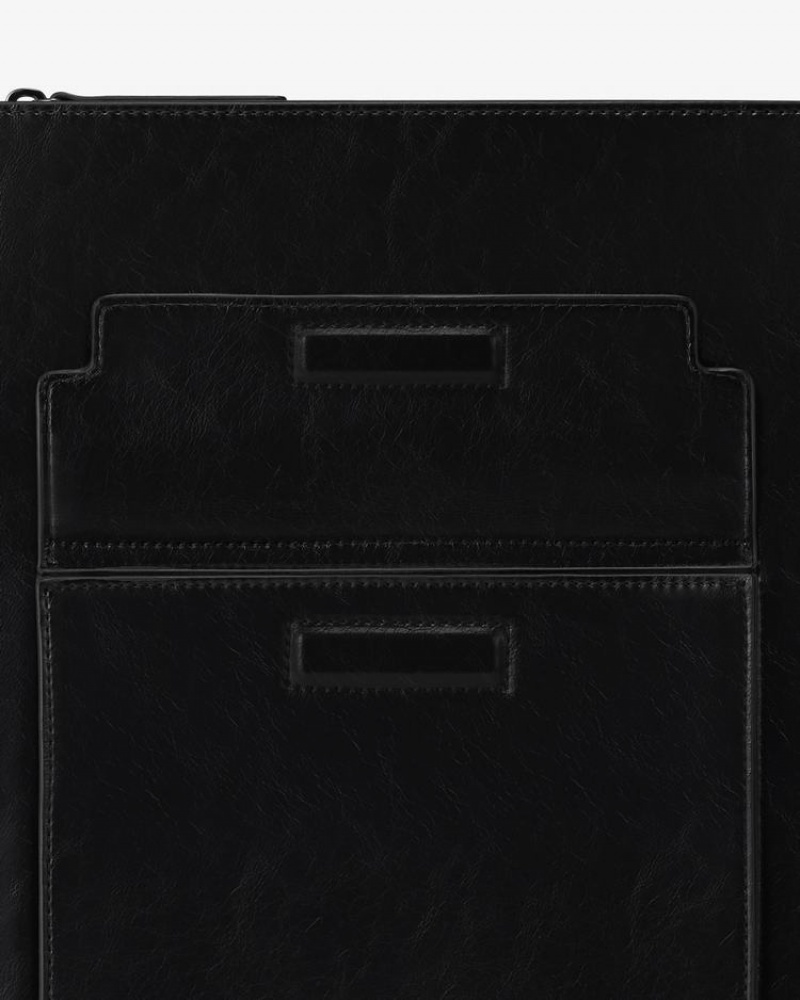 Women's Find Kapoor Marc Flat Bag 24 Tote Phone Bag Black | WMH469KF