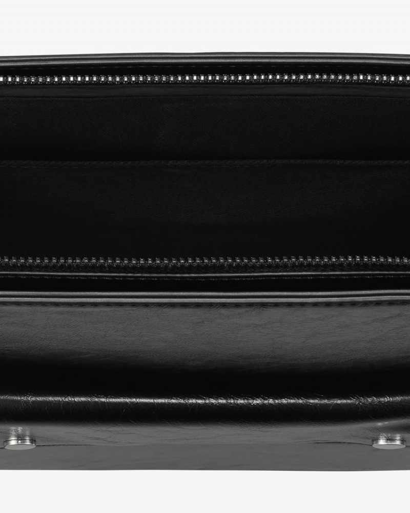 Women's Find Kapoor Marc Flat Bag 24 Tote Phone Bag Black | WMH469KF