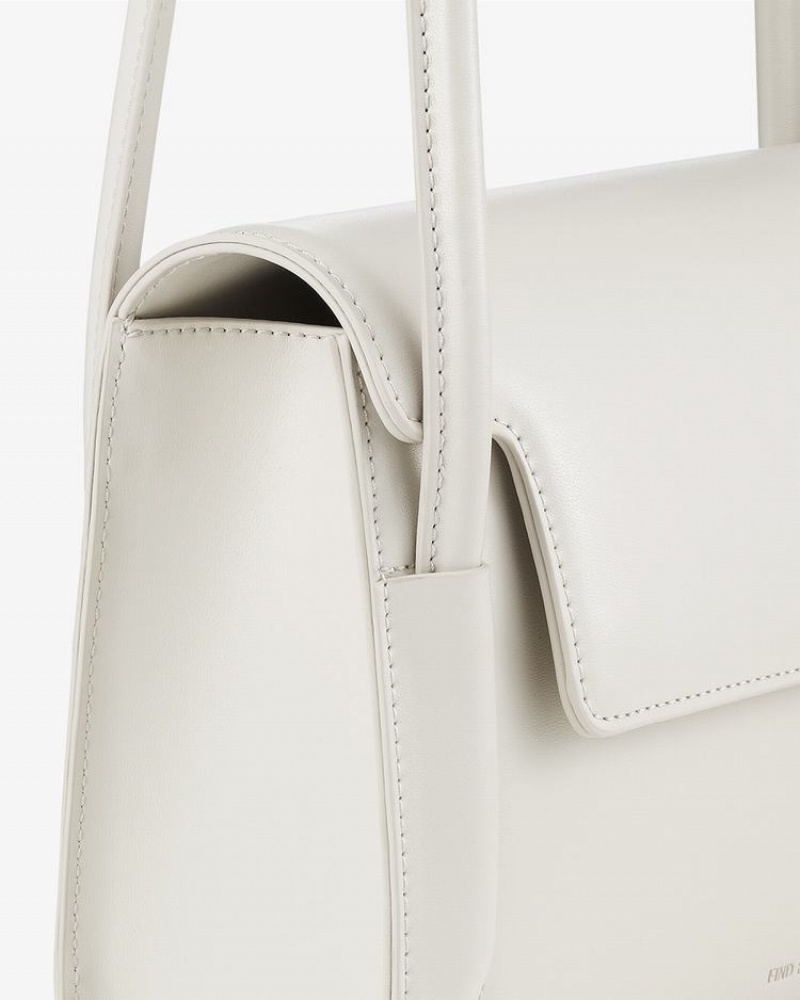 Women's Find Kapoor Marty Bag 26 Tote Shoulder Bags White | ELH691TG