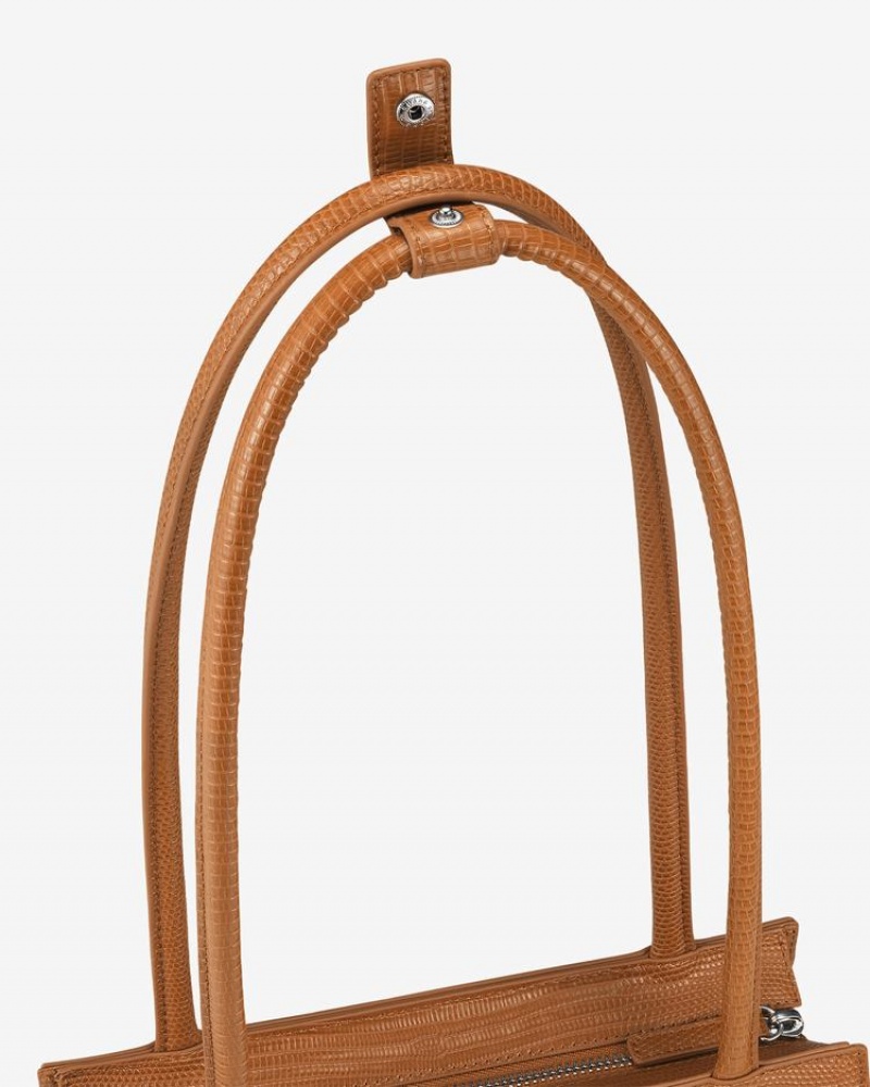 Women's Find Kapoor Marty Brick Bag 24 Lizard Tote Shoulder Bags Brown | SKI8881QT