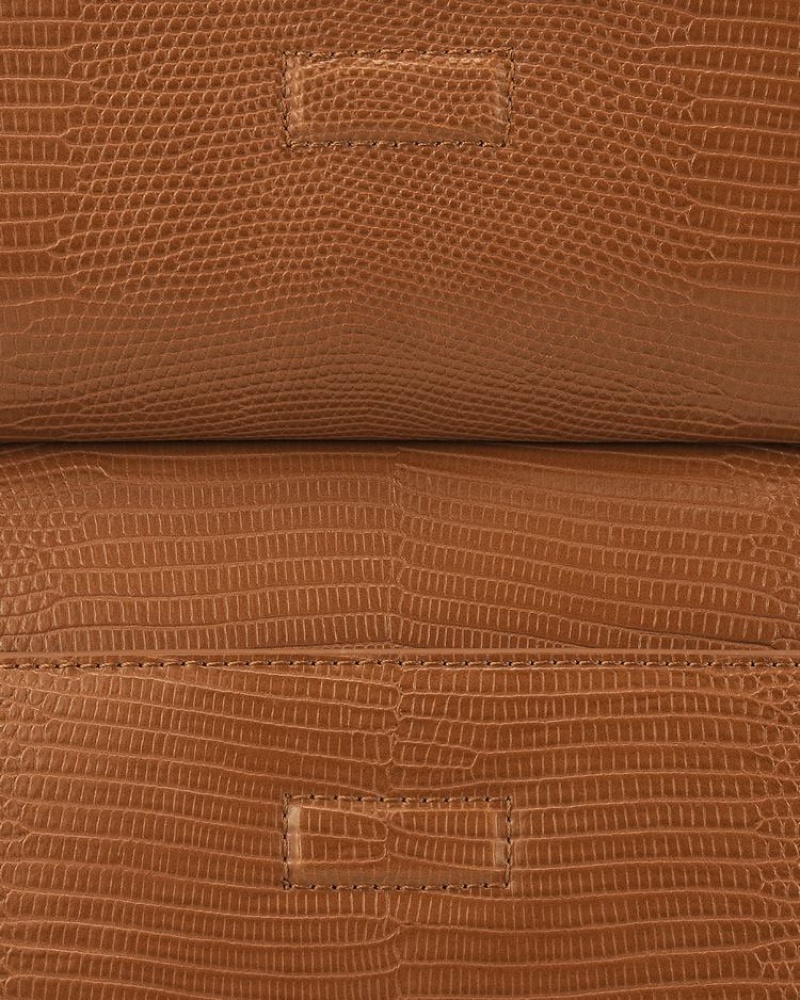 Women's Find Kapoor Marty Brick Bag 24 Lizard Tote Shoulder Bags Brown | SKI8881QT