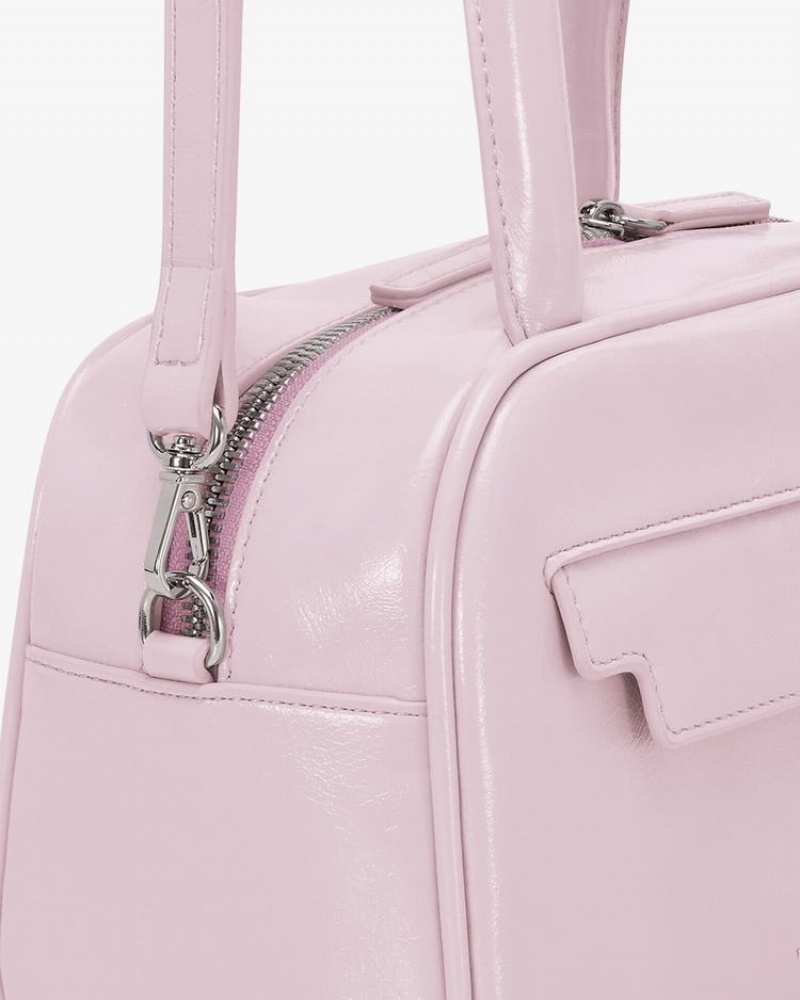 Women's Find Kapoor Marty Laura Bag 21 Crinkled Tote Crossbody Bags Purple Pink | IEO569QU