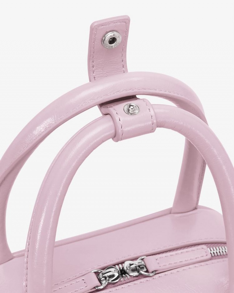 Women's Find Kapoor Marty Laura Bag 21 Crinkled Tote Crossbody Bags Purple Pink | IEO569QU