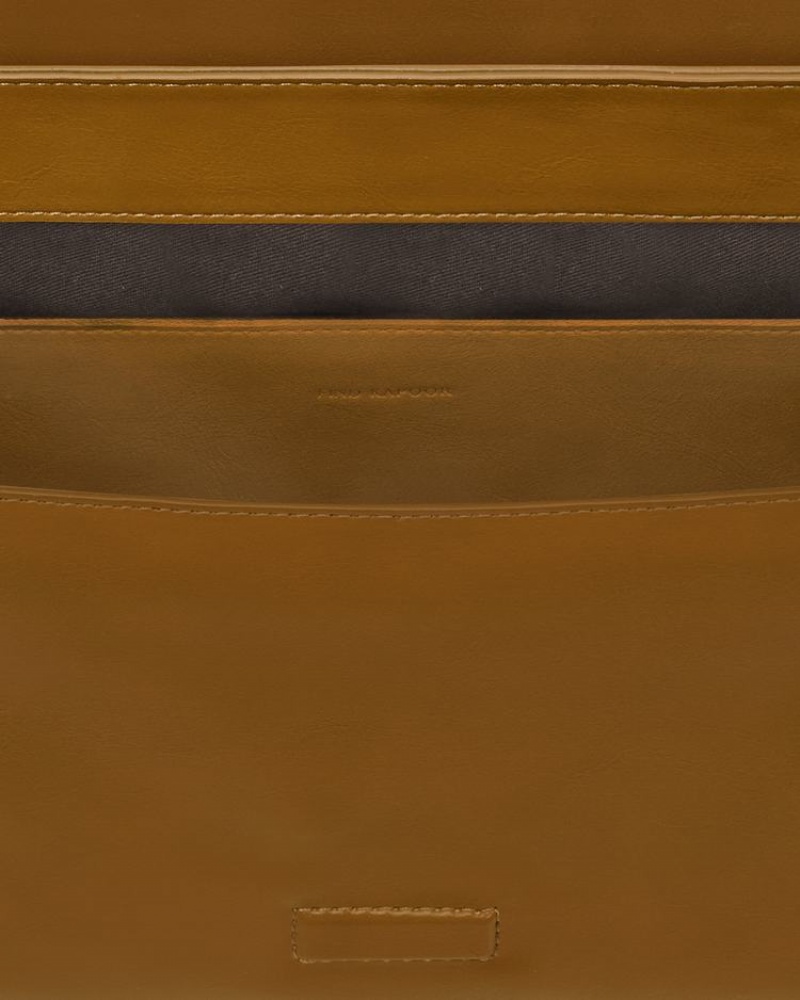 Women's Find Kapoor Marty Lizzi Bag 34 Crinkled Tote Shoulder Bags Brown | MBD6334RL