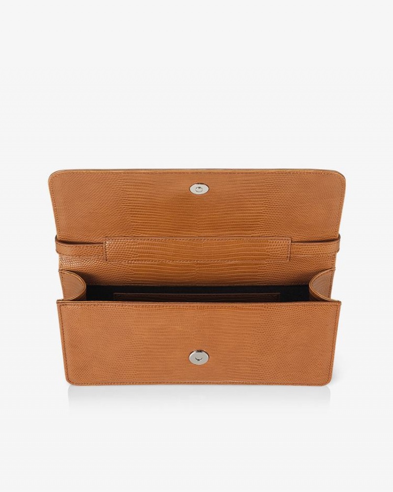 Women's Find Kapoor Patti Bag 26 Lizard Tote Shoulder Bags Brown | YMO8067ID