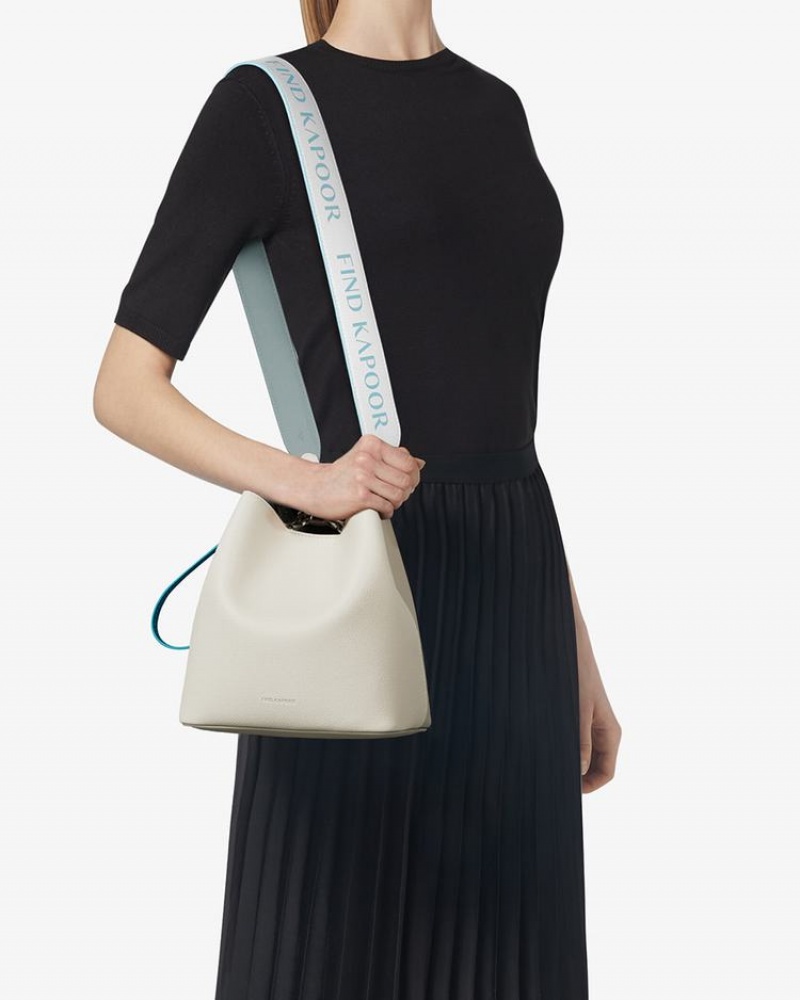 Women's Find Kapoor Pingo Bag 20 Basic Lettering Set Tote Bucket Bags Grey | DPR7560FQ