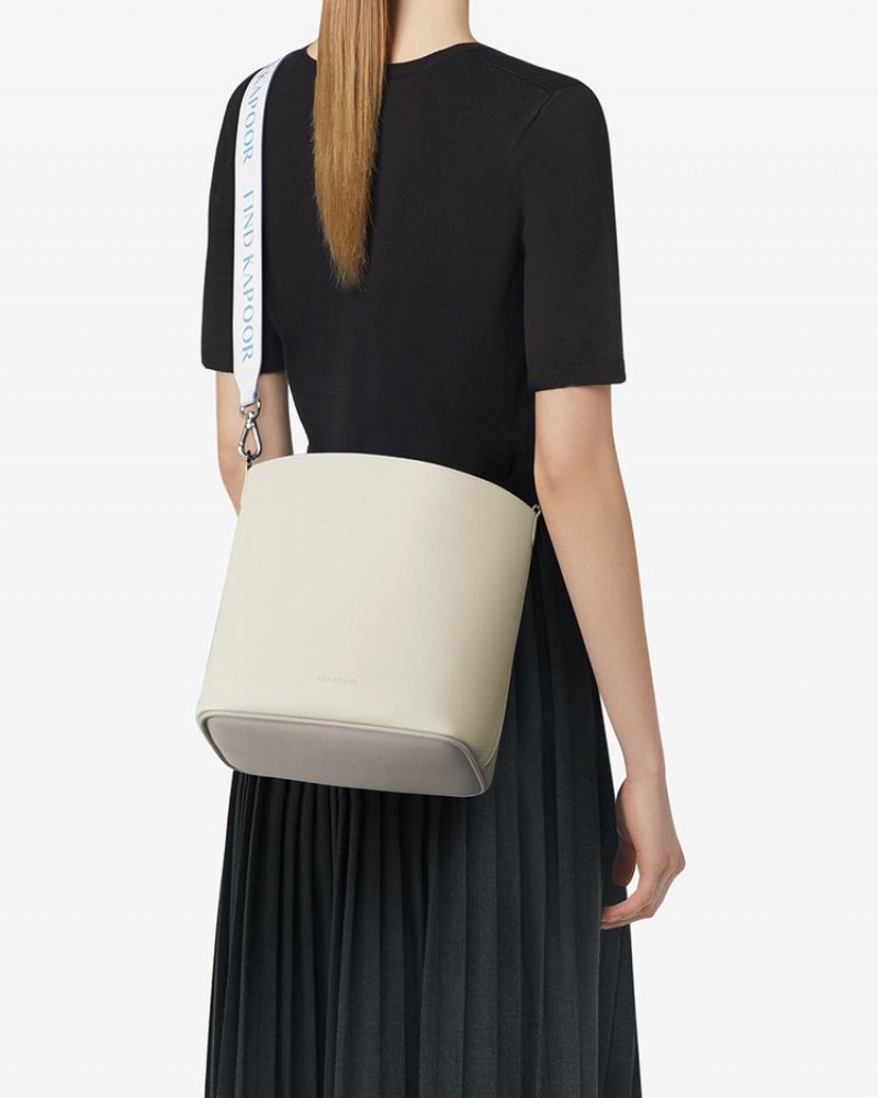 Women's Find Kapoor Pingo Bag 20 Basic Lettering Set Tote Bucket Bags Grey | DPR7560FQ