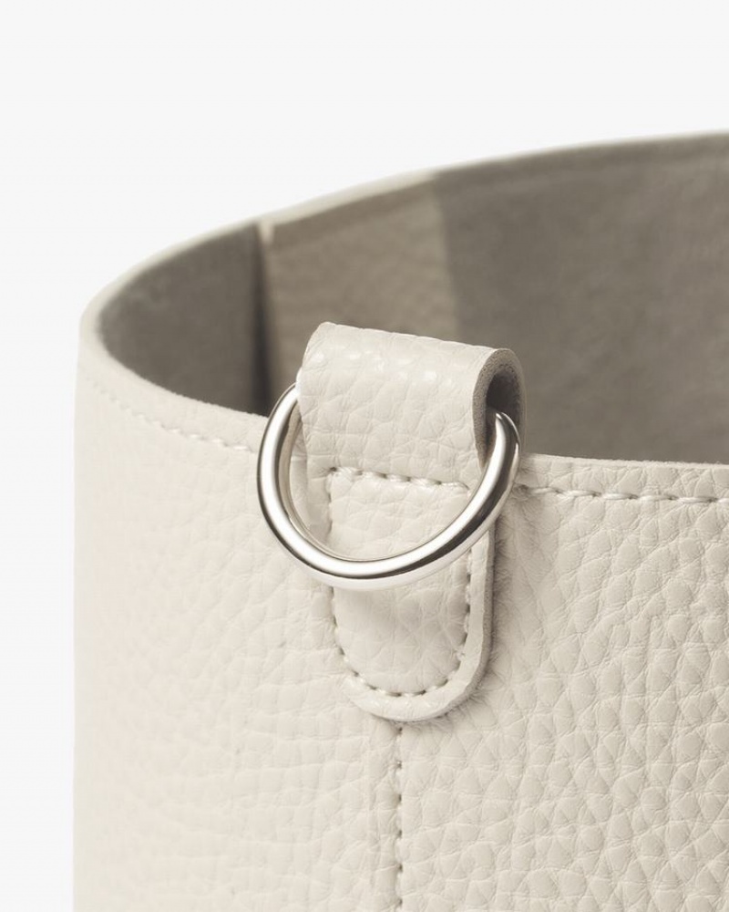 Women's Find Kapoor Pingo Bag 20 Basic Lettering Line Set Tote Bucket Bags White | JZJ414PX