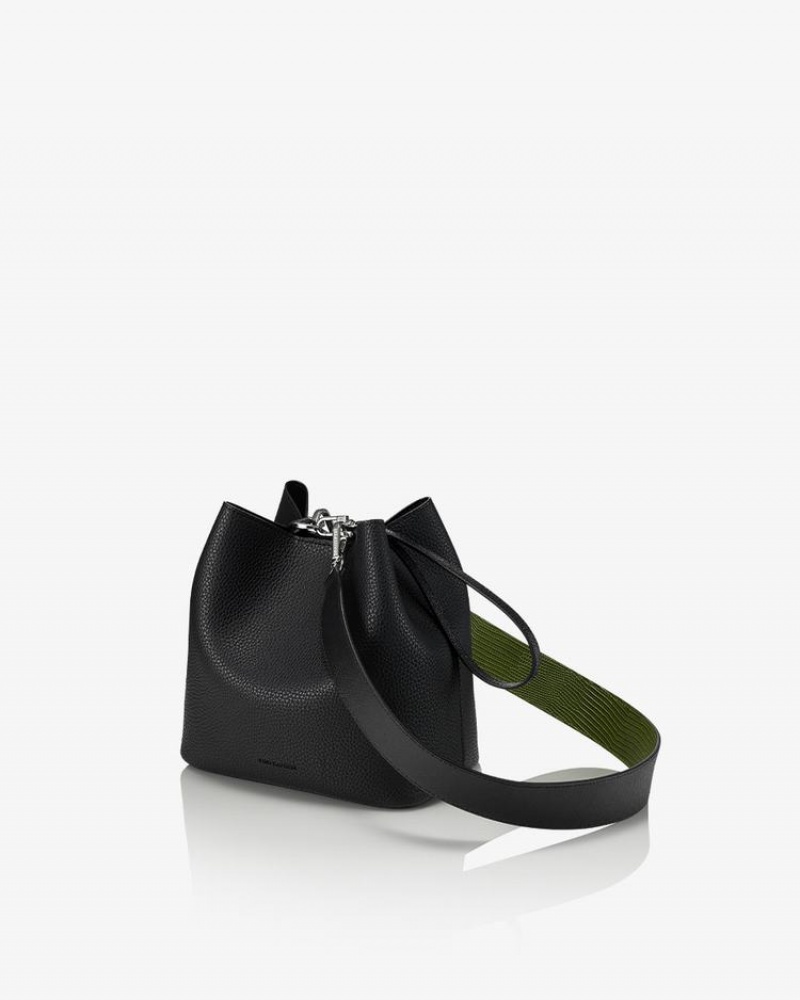 Women's Find Kapoor Pingo Bag 20 Basic Solid Set Tote Bucket Bags Black | ZDY7944SM