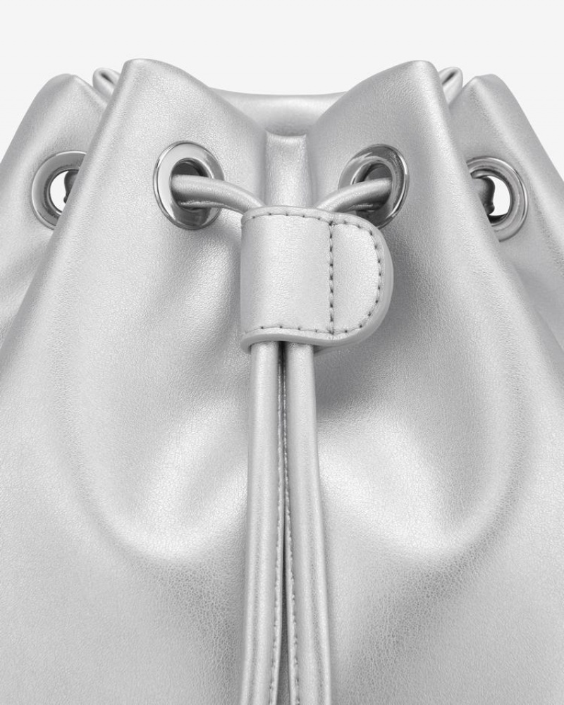 Women's Find Kapoor Pingo Plum 18 Tote Backpacks Silver | GES5033DN